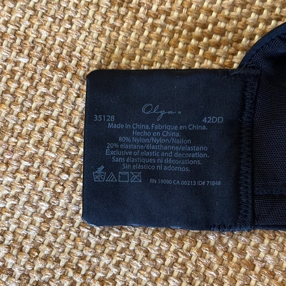 Olga Black Underwire Minimizer Bra Size 42DD NWT - Picture 6 of 8